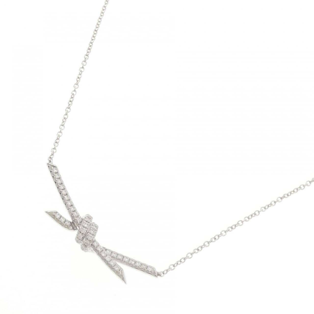 ティファニー ノット ネックレス 0.38CT