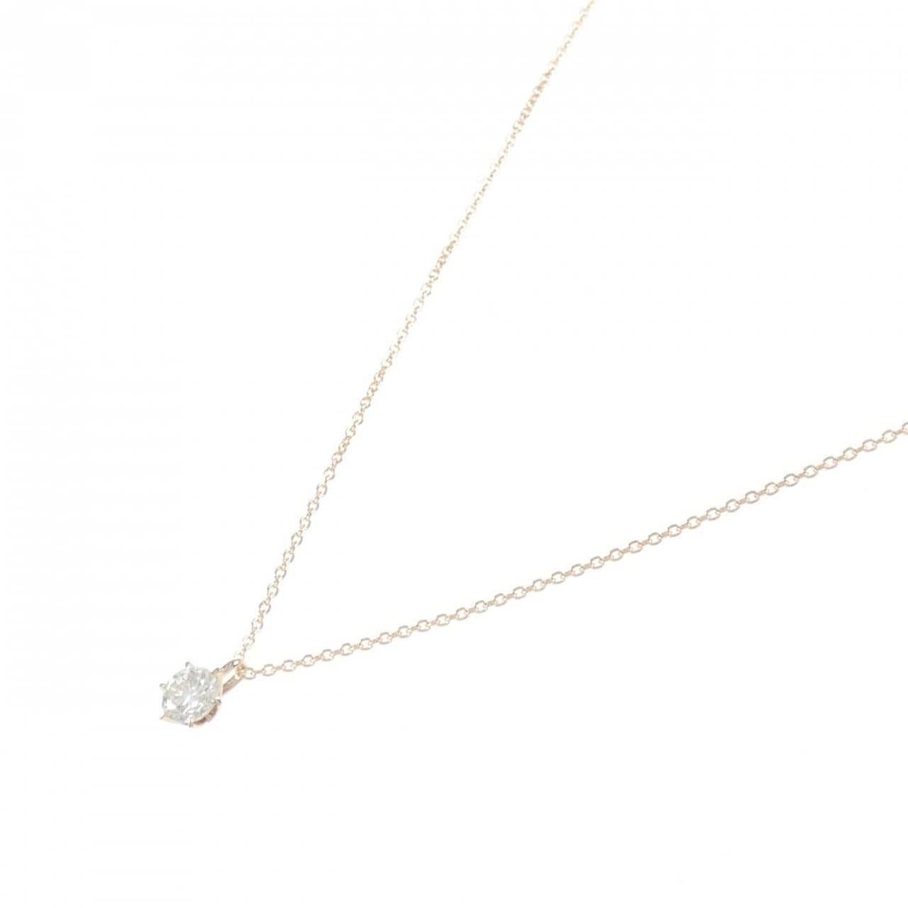 K18PG ダイヤモンド ネックレス 0.314CT I SI2 Good