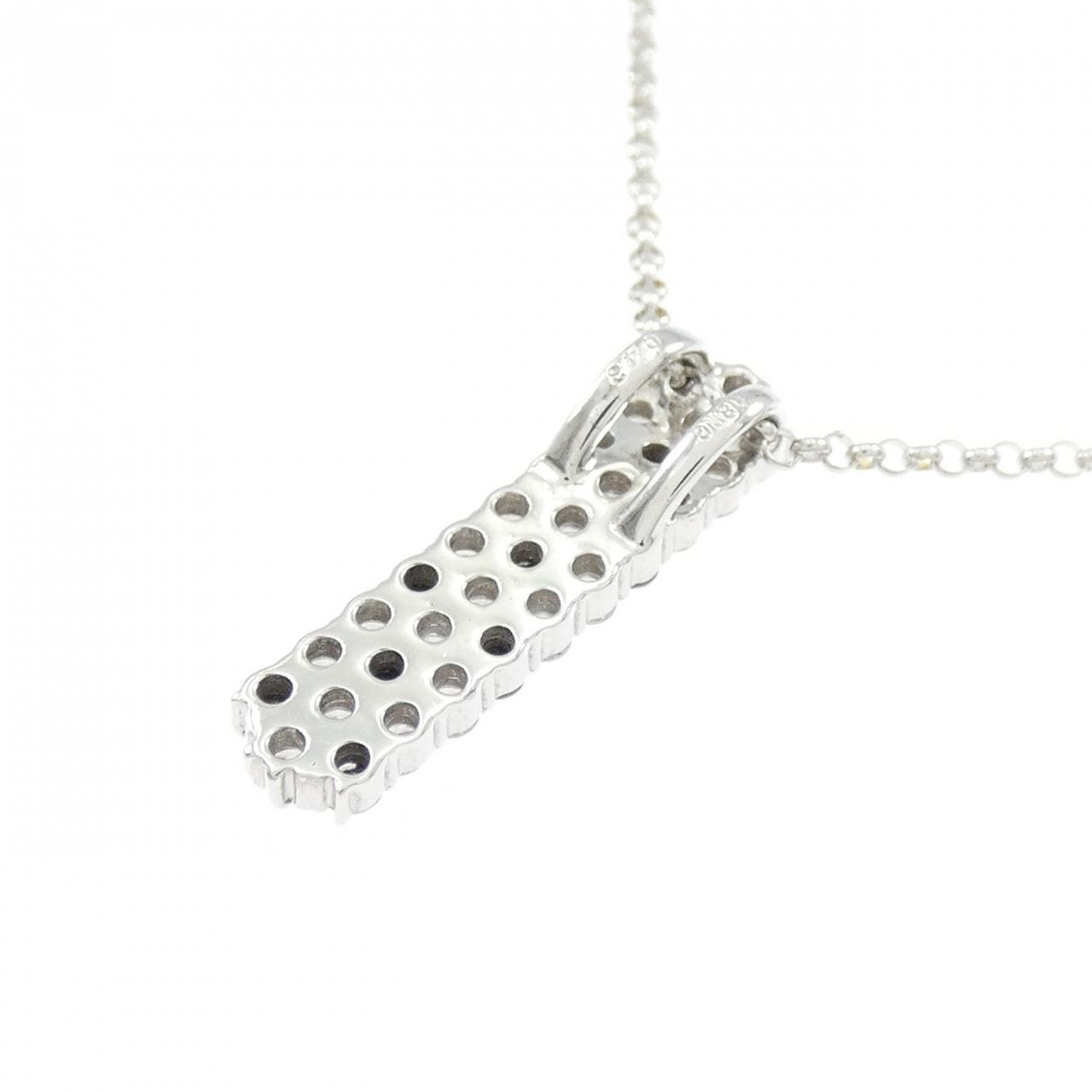 K18WG ダイヤモンド ネックレス 0.43CT