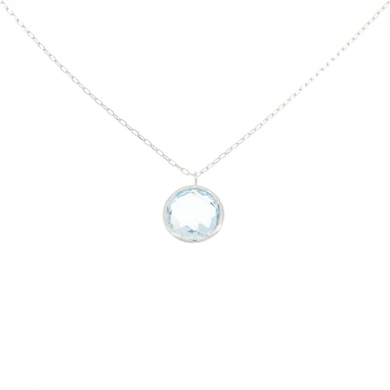 K10WG ブルートパーズ ネックレス