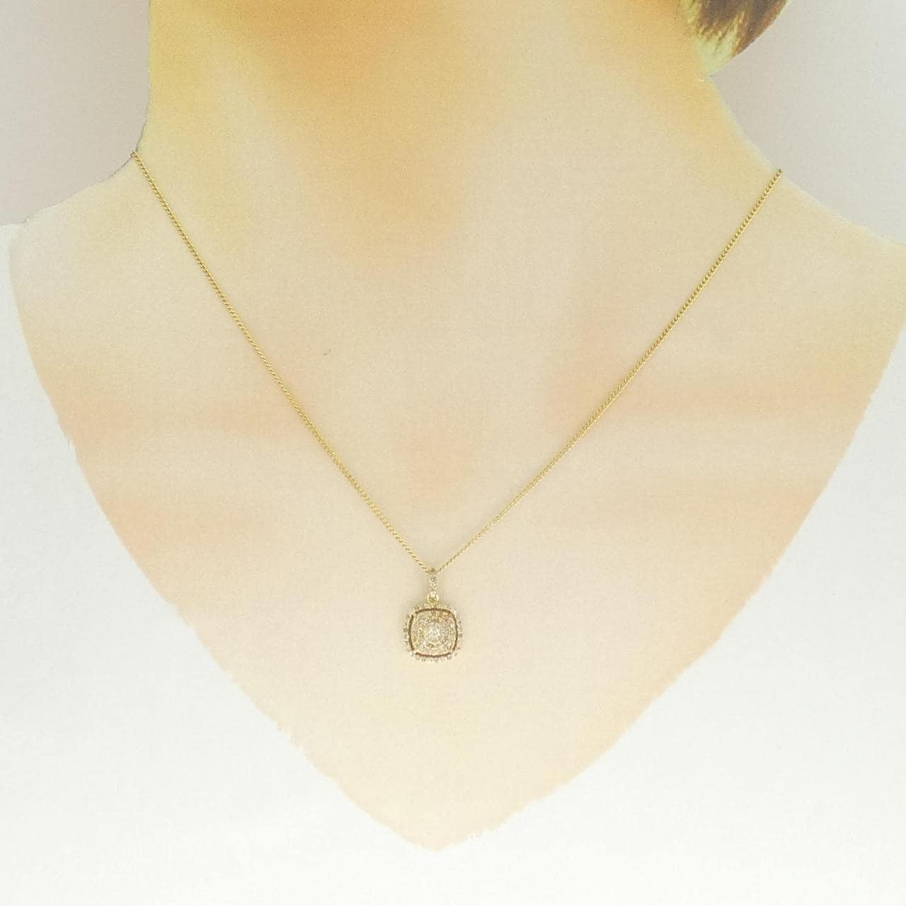K18YG ダイヤモンド ネックレス 0.40CT