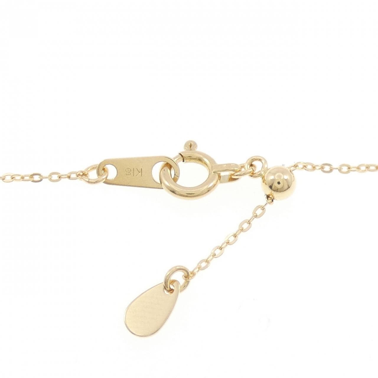 K18YG フラワー ダイヤモンド ネックレス 0.50CT