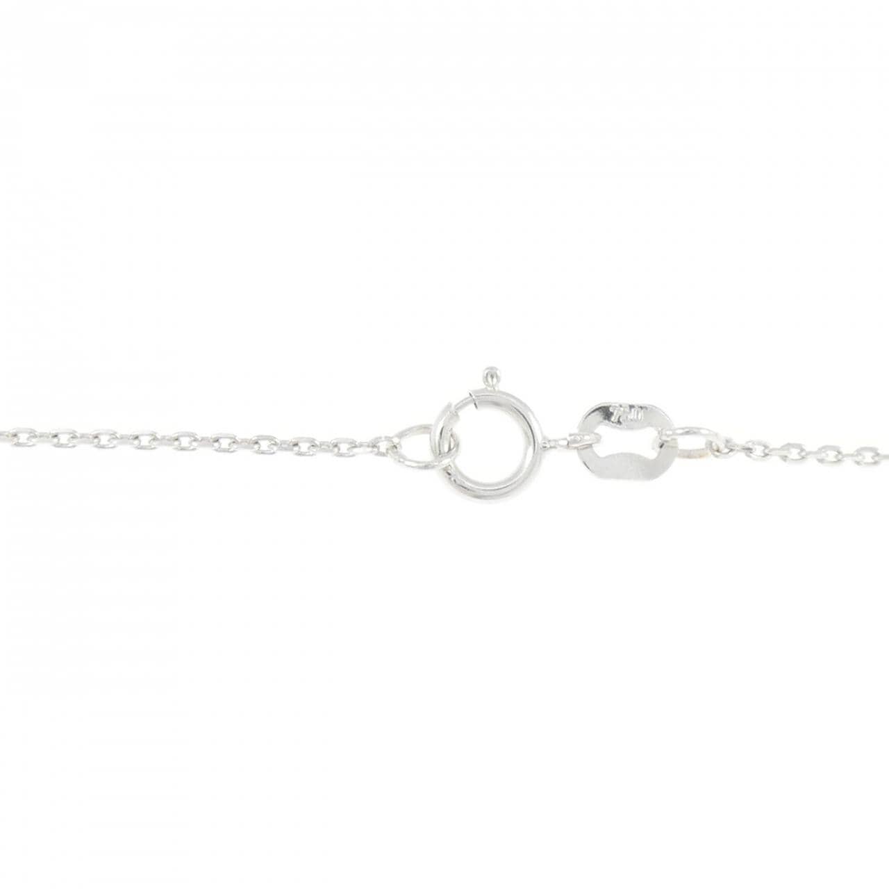 K18WG/750WG ダイヤモンド ネックレス 0.30CT