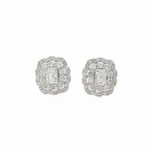 PT950/PT900 ダイヤモンド ピアス 1.02CT