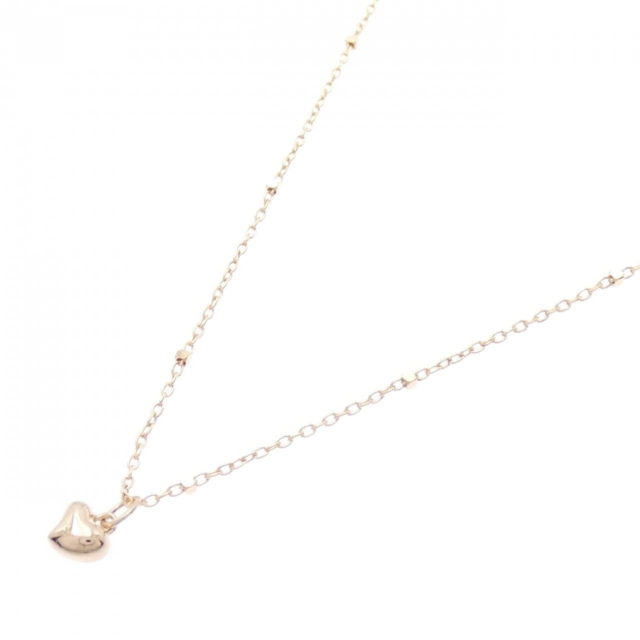 K10PG ハート ネックレス