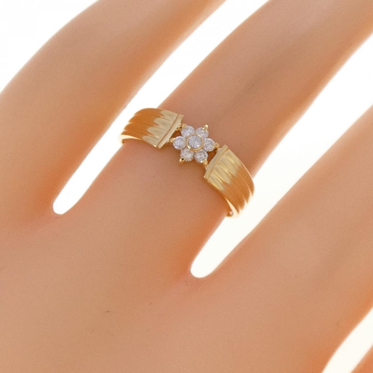 K18YG ダイヤモンド リング 0.10CT