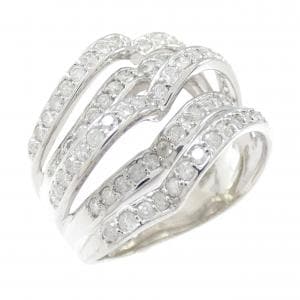 K18WG ダイヤモンド リング 1.00CT