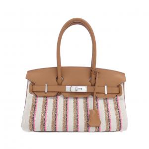 【未使用品】エルメス COUVERTURE LIGNES バーキン ショルダー ライト ブロデ 29cm 085824CK バッグ