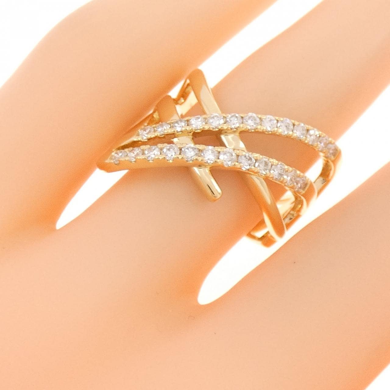 K18YG ダイヤモンド リング 0.50CT