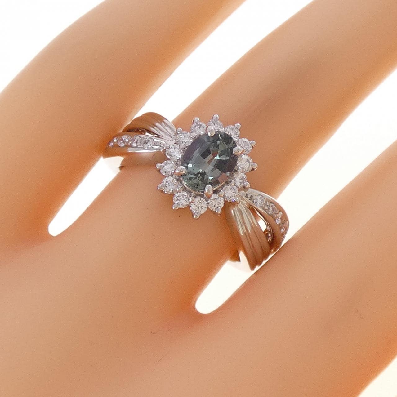 PT950 アレキサンドライト リング 0.83CT