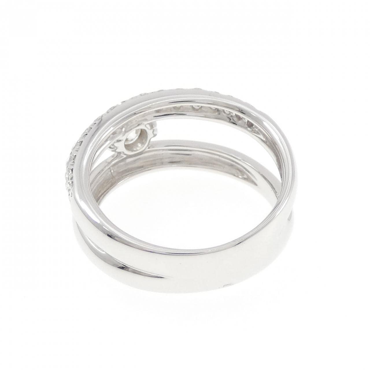 K18WG ダイヤモンド リング 0.30CT