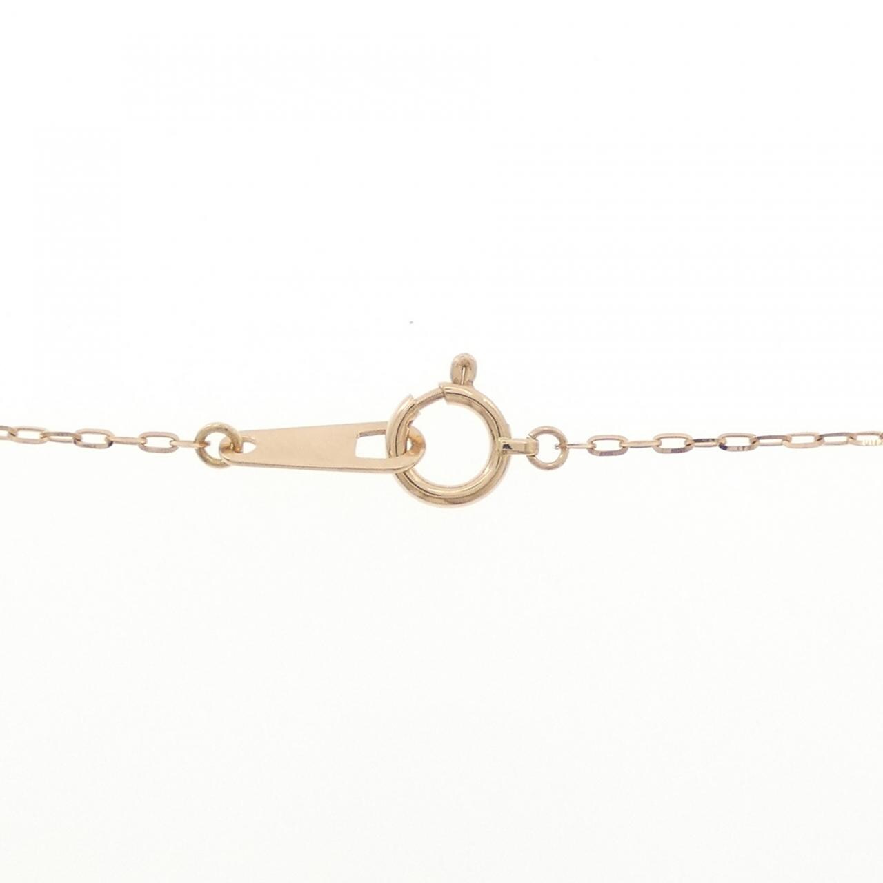 K18PG フラワー ダイヤモンド ネックレス 1.00CT