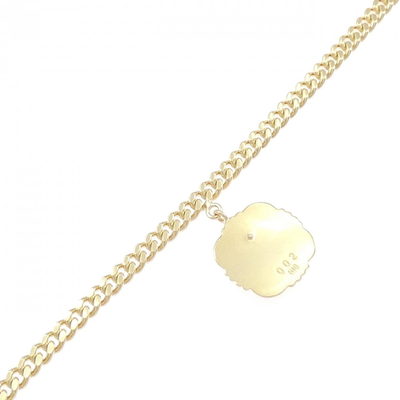 K18YG皇冠鑽石手鍊，0.02克拉