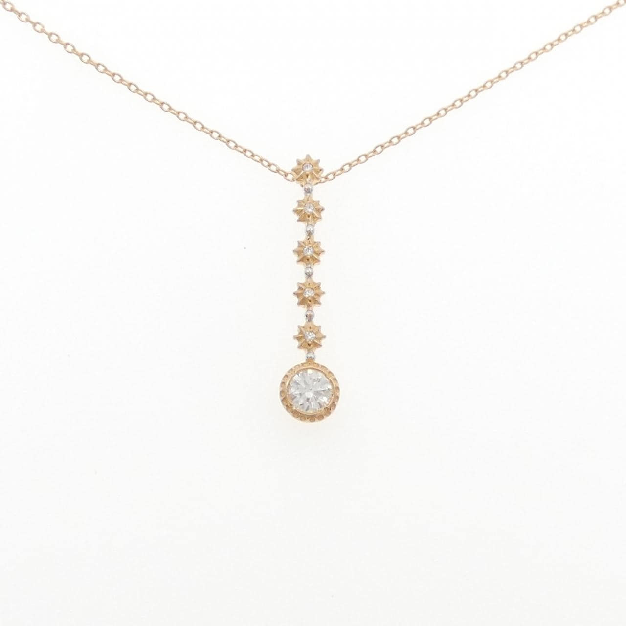 K18PG/K18WG ダイヤモンド ネックレス 0.348CT