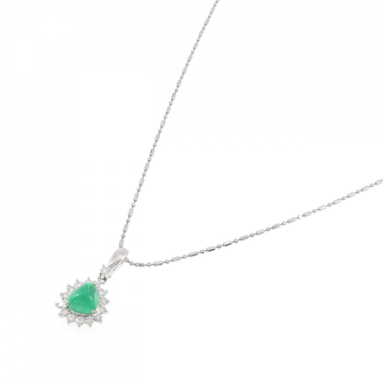 PT900/PT850 エメラルド ネックレス 1.33CT