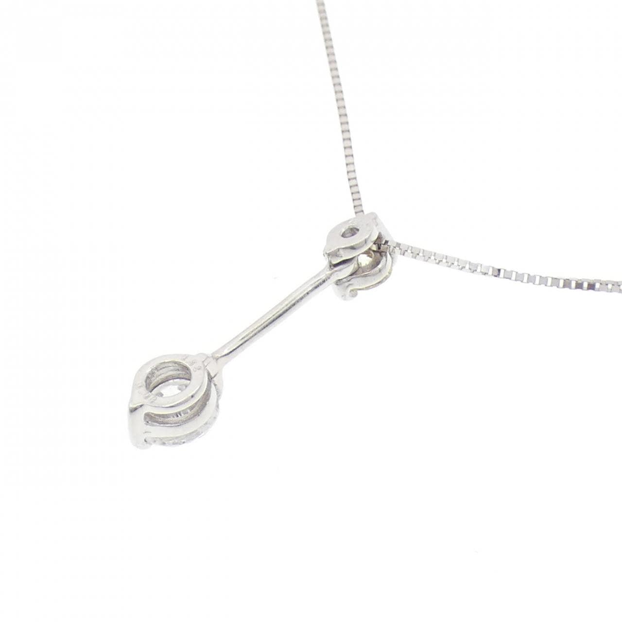 K18WG ダイヤモンド ネックレス 0.32CT