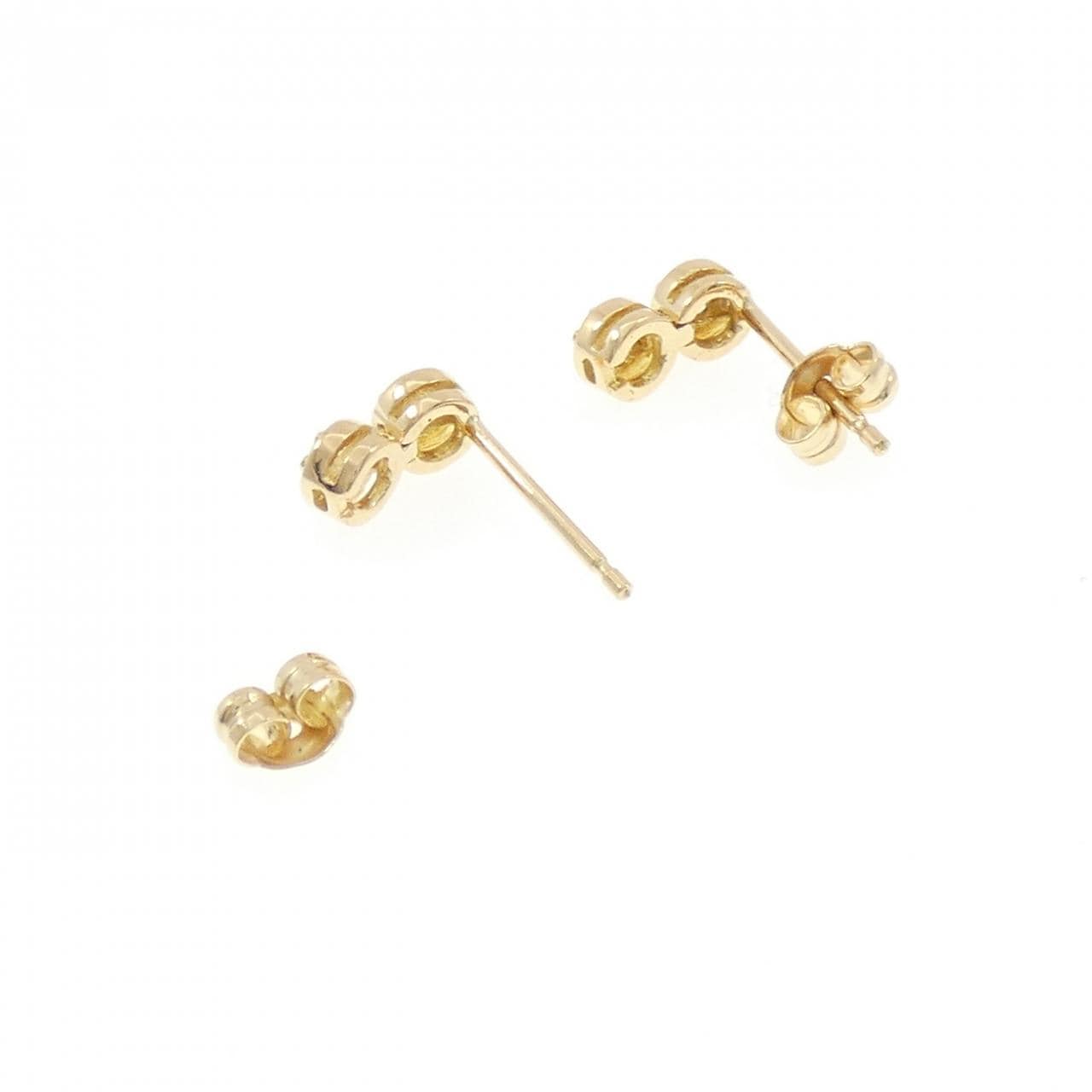 K18YG ダイヤモンド ピアス