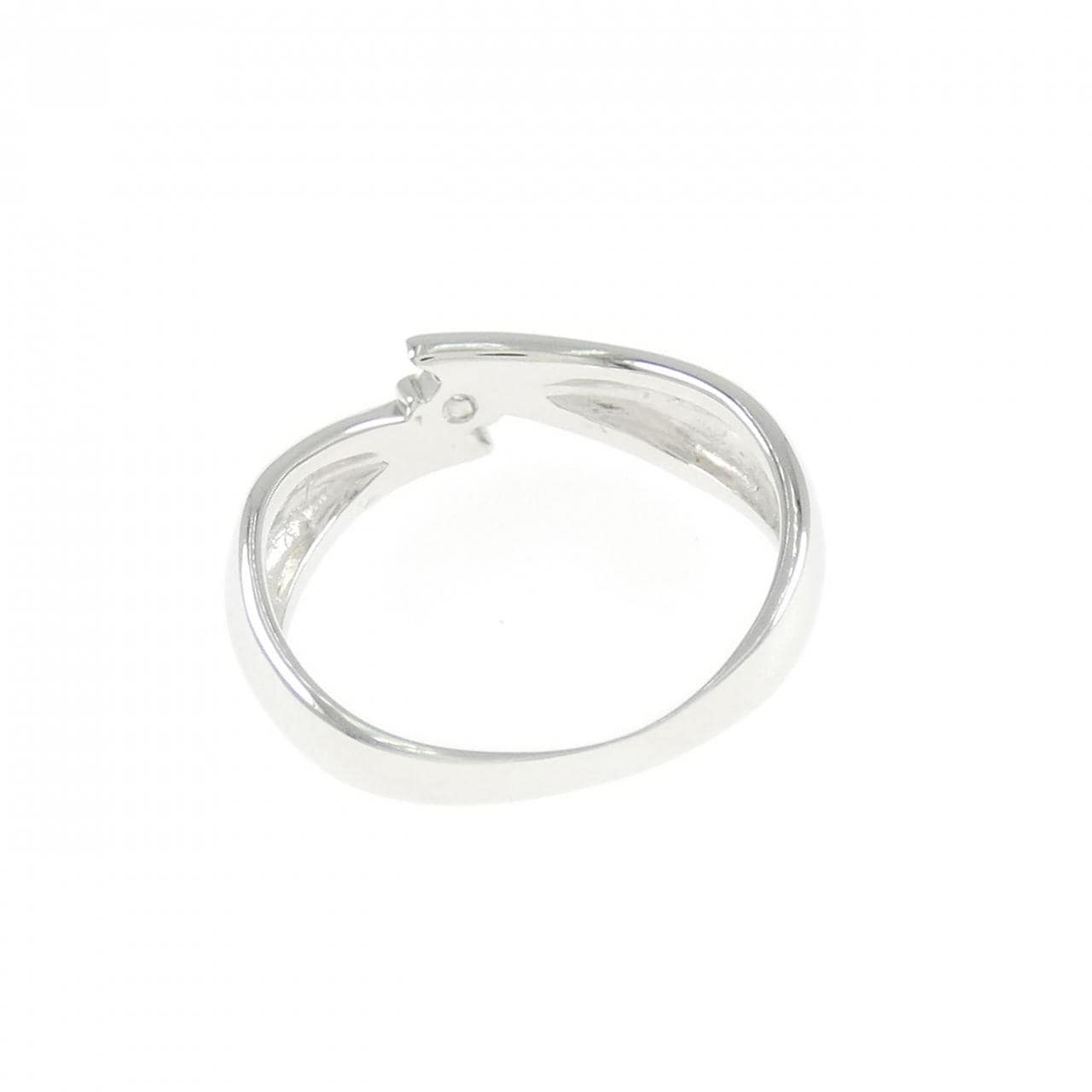K18WG Diamond Pinky Ring 0.03CT