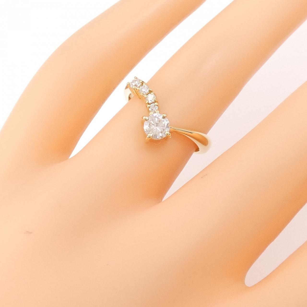 K18YG ダイヤモンド リング 0.30CT