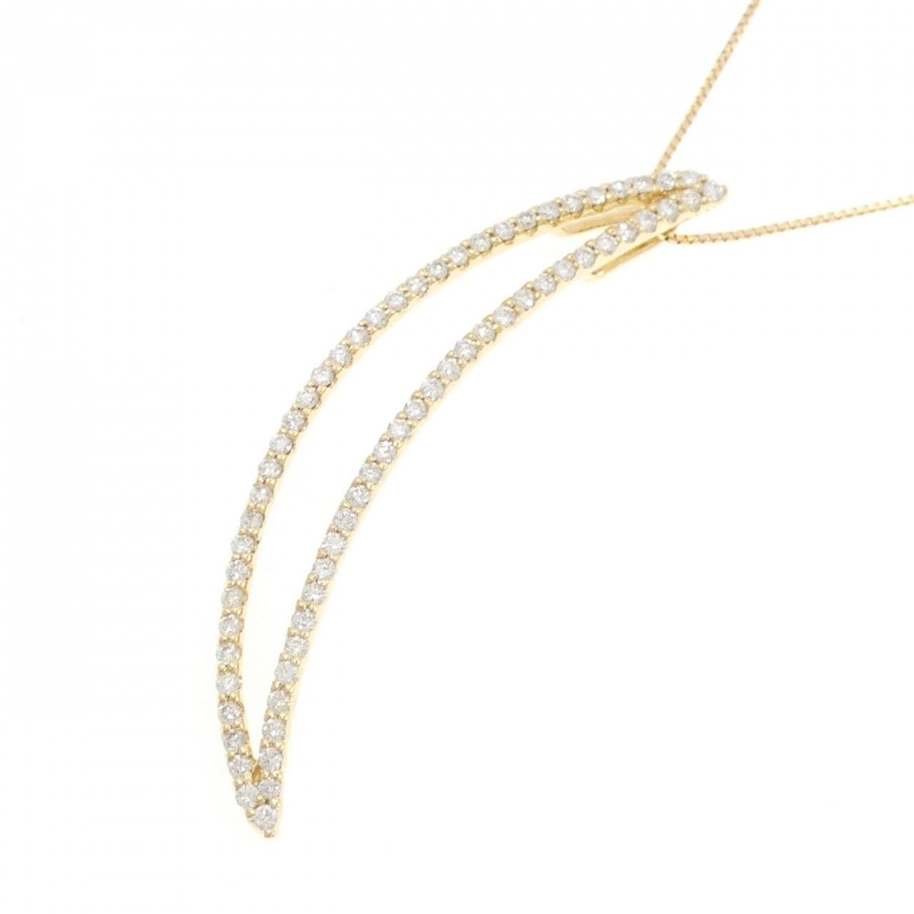 K18YG ダイヤモンド ネックレス 0.80CT