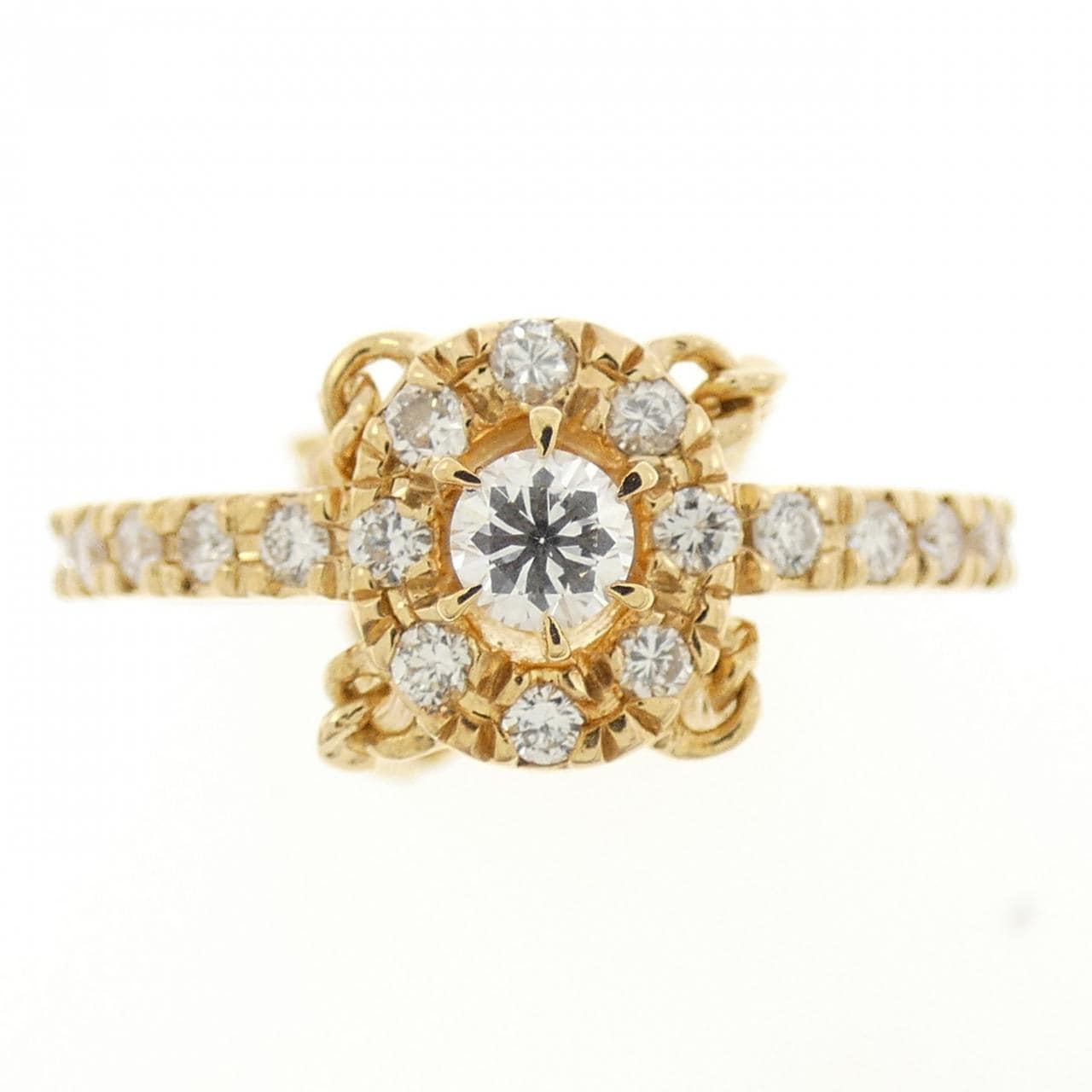 K18YG ダイヤモンド リング 0.10CT