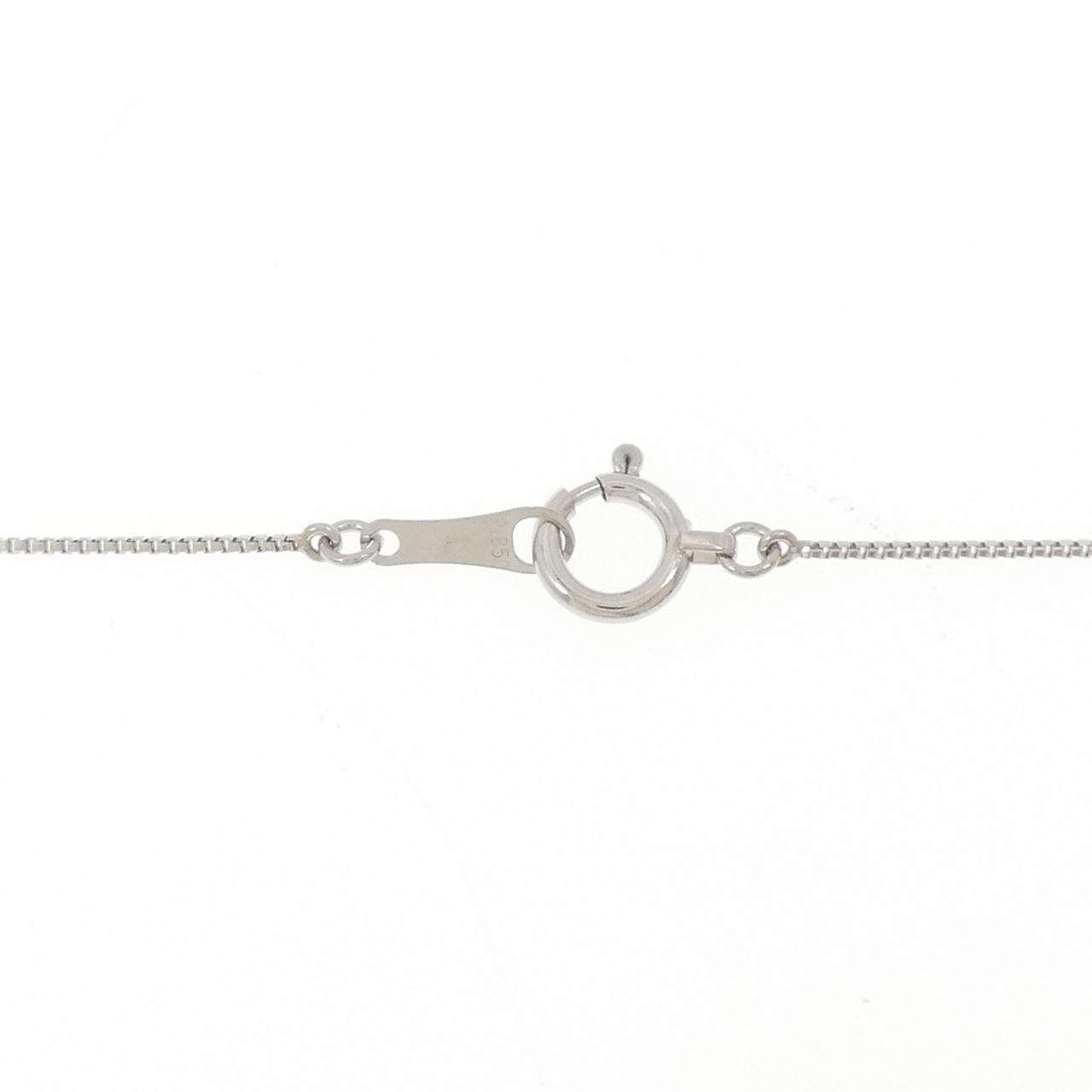 PT900/PT850 ソリティア ダイヤモンド ネックレス 0.30CT