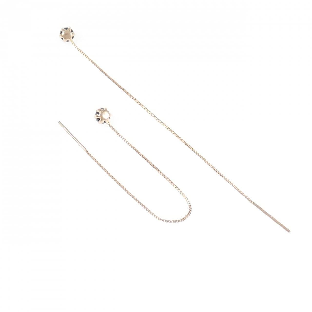 【新品】K10PG ダイヤモンド ピアス 0.30CT