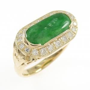 K18YG ヒスイ リング