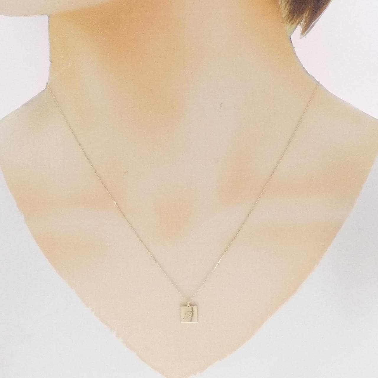 K10YG イニシャルT K ネックレス