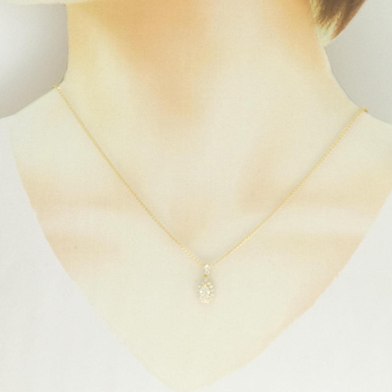 K18YG ダイヤモンド ネックレス 0.30CT