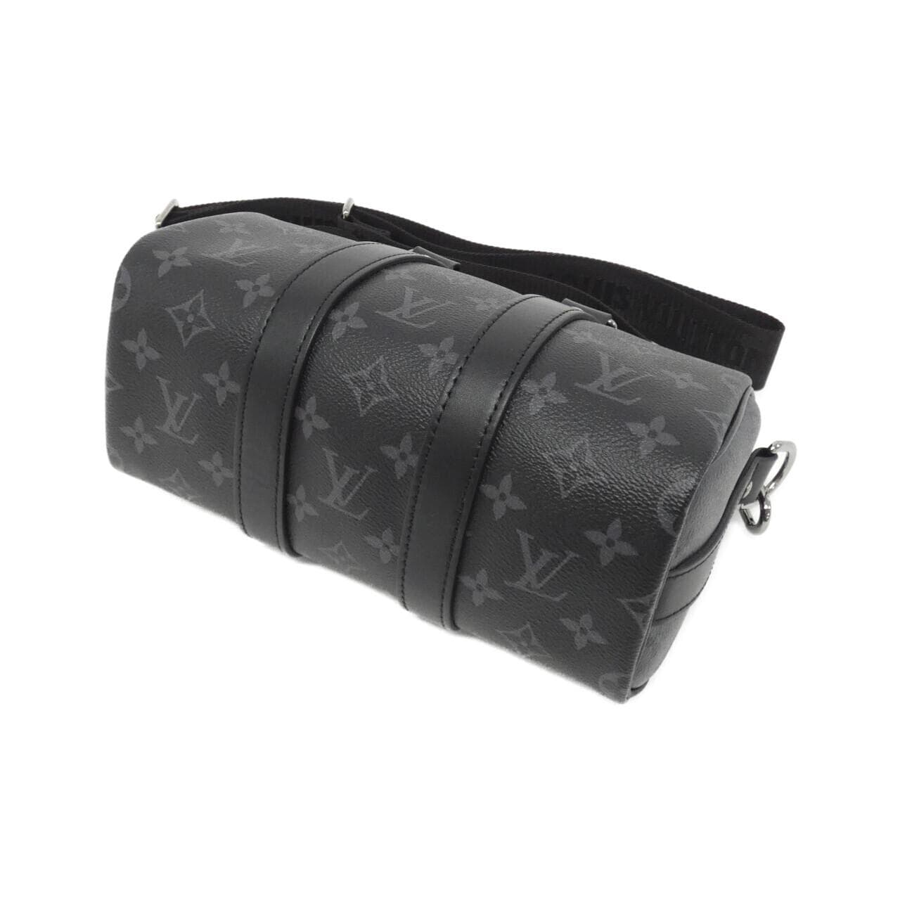 LOUIS VUITTON Monogram Eclipse Reverse Keepall Bandouliere 25 厘米 M46271 波士顿包