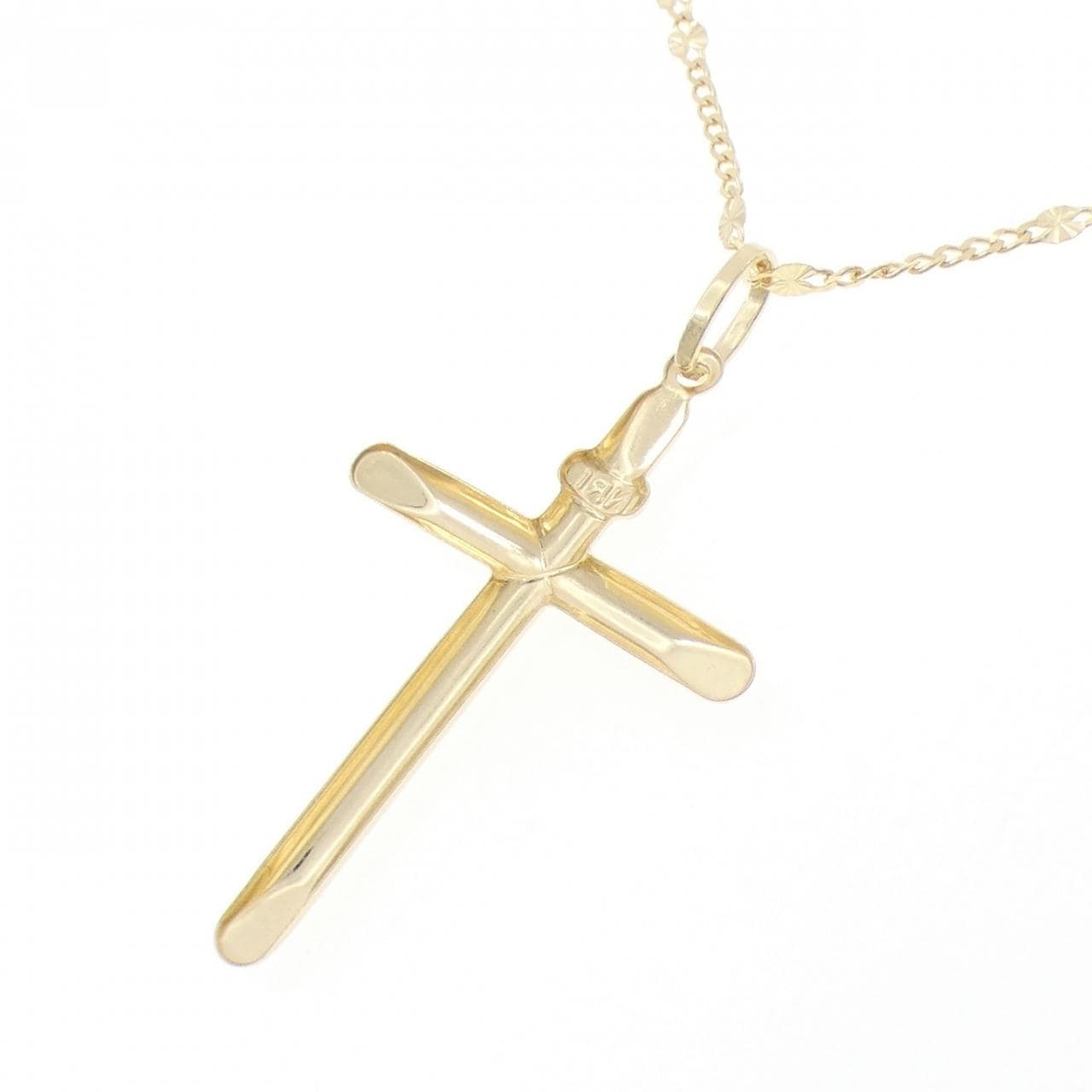 750YG クロス ネックレス