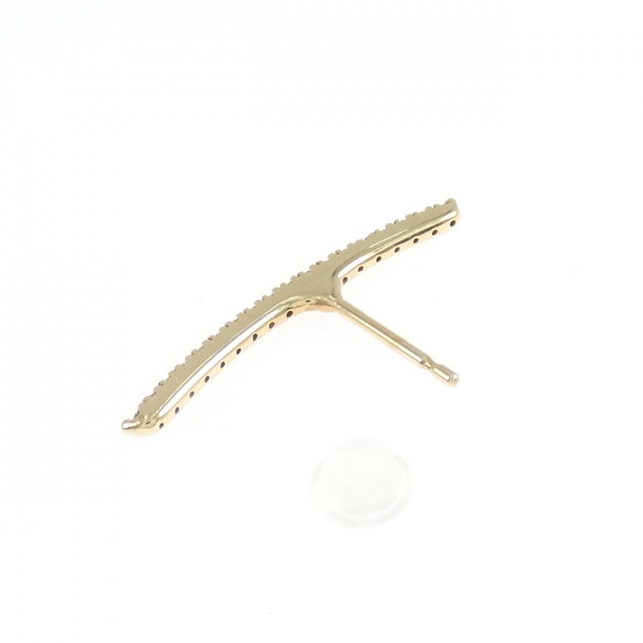 ヒロタカ ゴサマー ロング バー ピアス 0.09CT 片耳