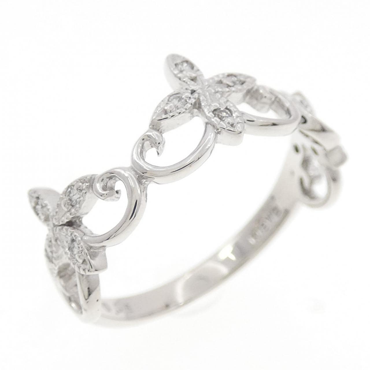 K18WG ダイヤモンド リング 0.06CT