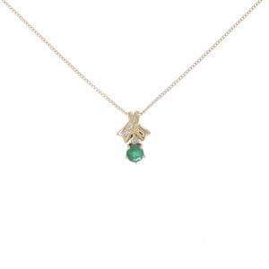 K18YG エメラルド ネックレス 0.27CT