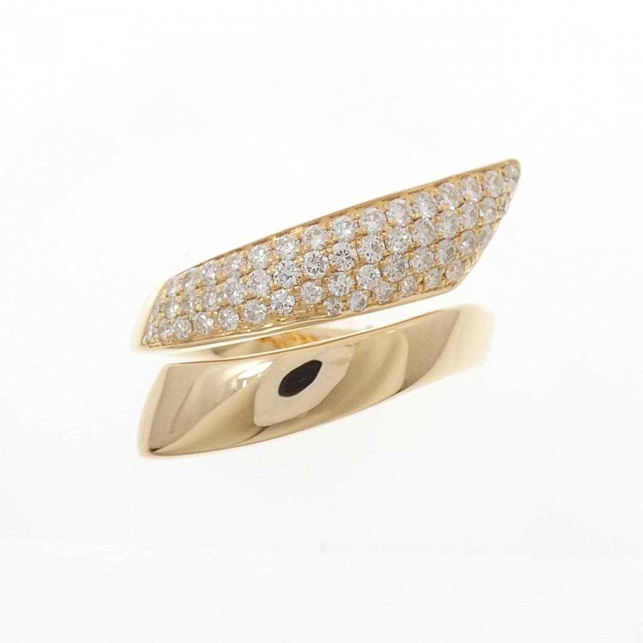 750YG パヴェ ダイヤモンド リング 0.60CT