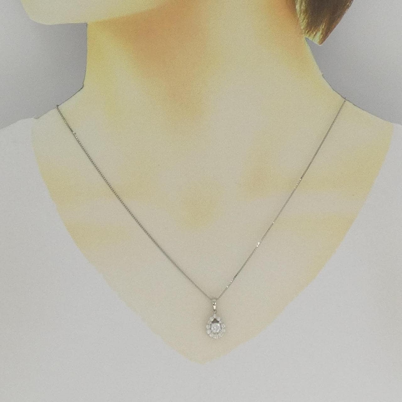 PT900/PT850 ダイヤモンド ネックレス 0.309CT