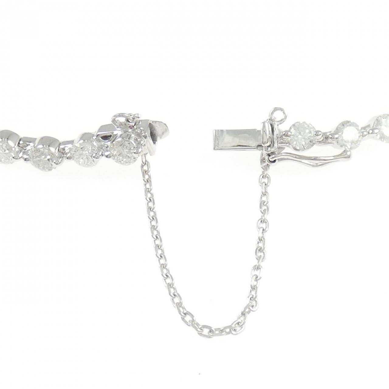 K18WG ダイヤモンド ブレスレット 5.00CT