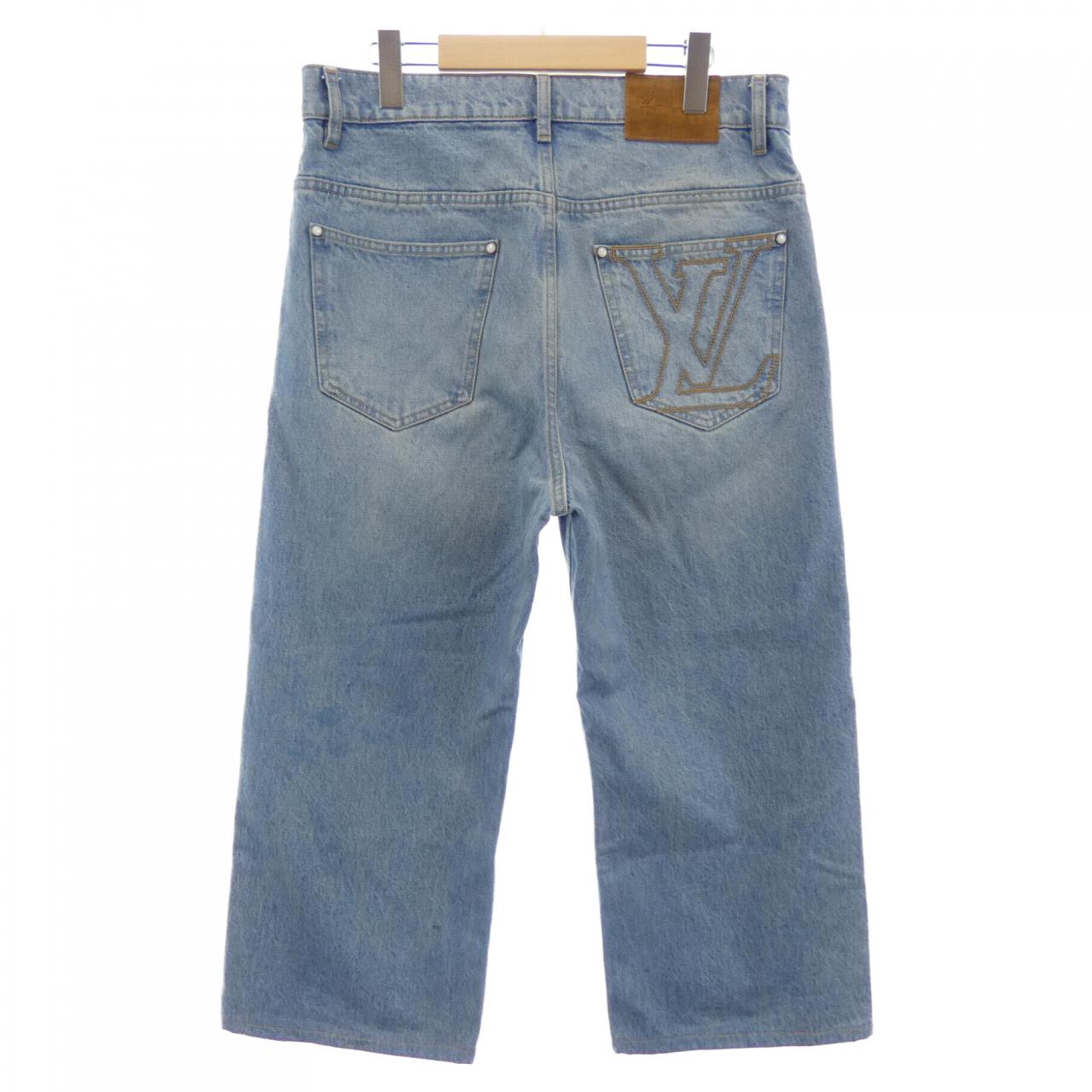 ルイヴィトン LOUIS VUITTON ワイドレッグフィットデニムパンツ HSD50WPCP ジーンズ
