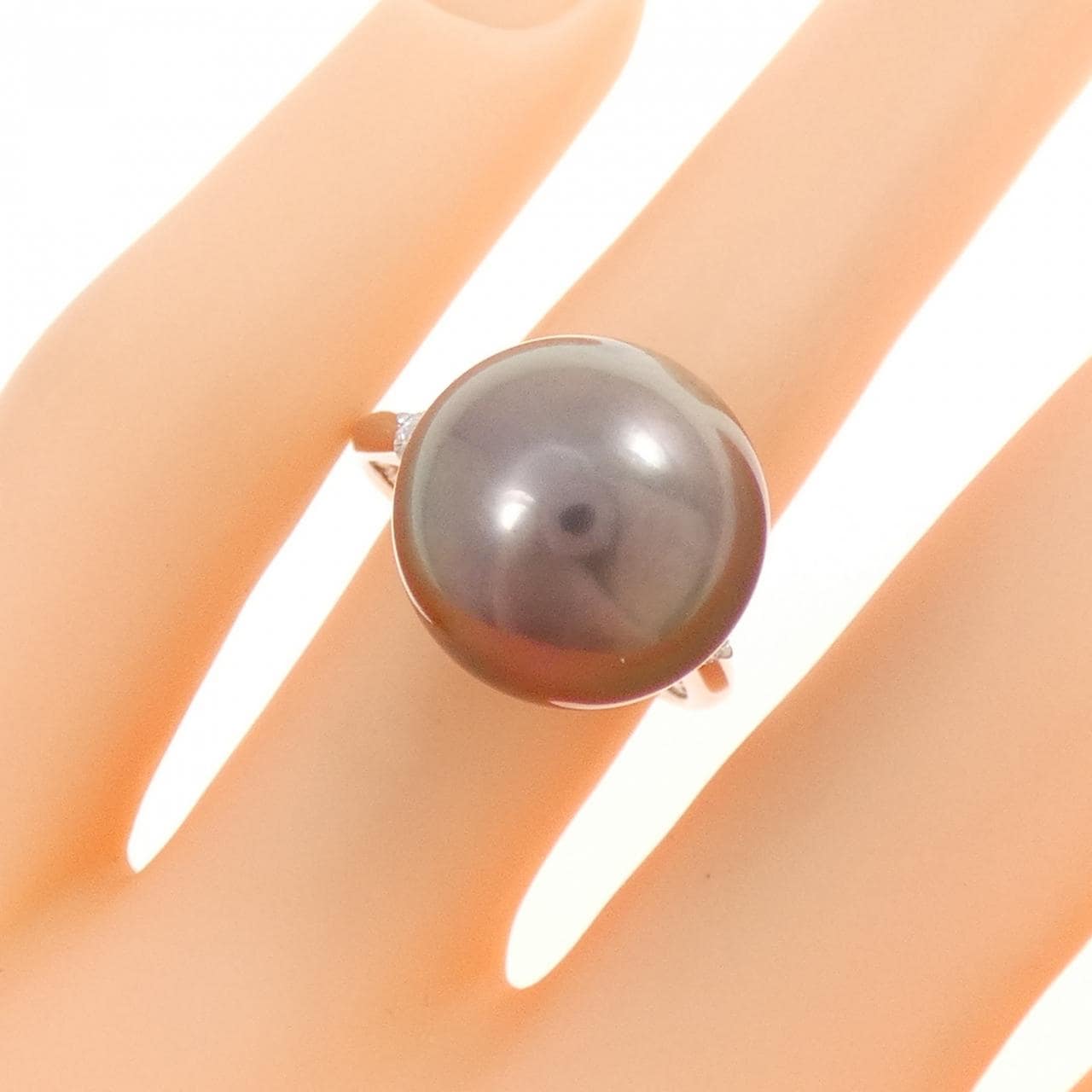 PT900 黒蝶パール リング 14.0mm