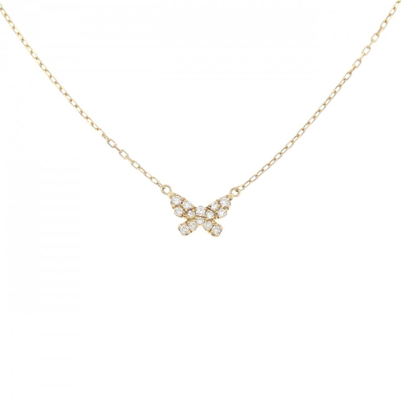 アーカー バタフライ ネックレス 0.06CT
