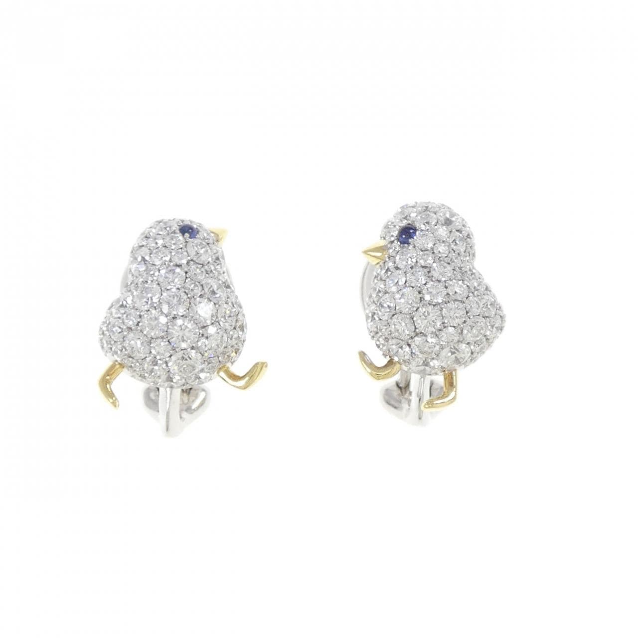 ギメル サファイヤ イヤリング 0.045CT