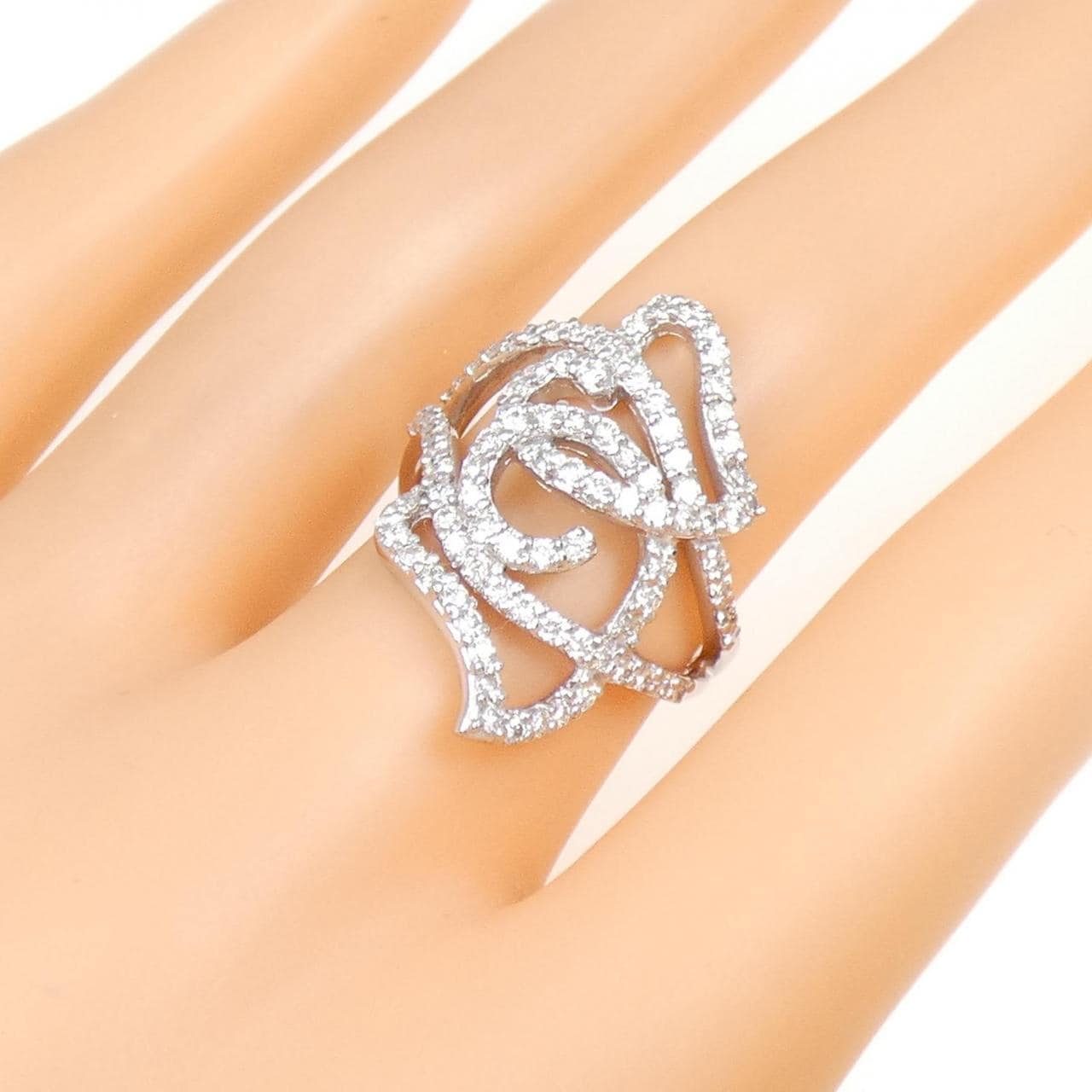 PT900 ハート ダイヤモンド リング 1.09CT