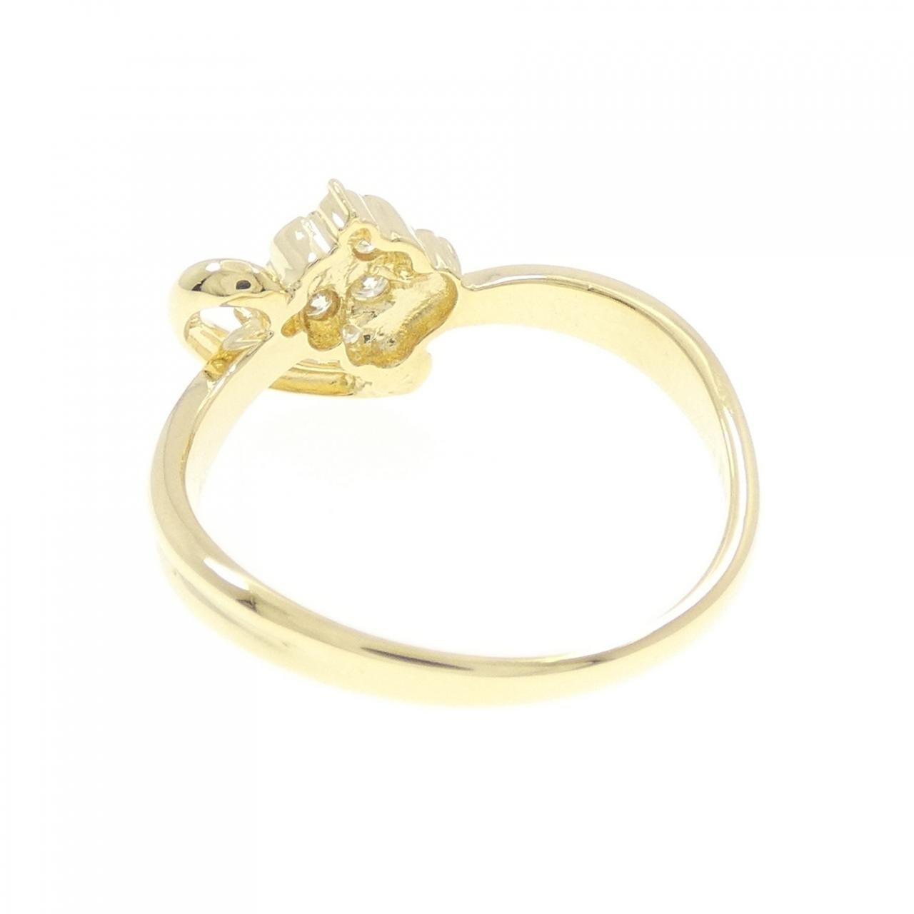 K18YG ダイヤモンド リング 0.20CT