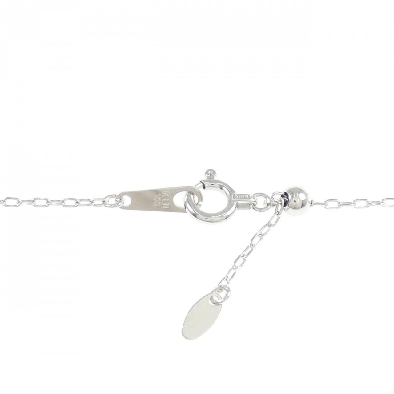 K18WG エメラルド ネックレス 0.41CT