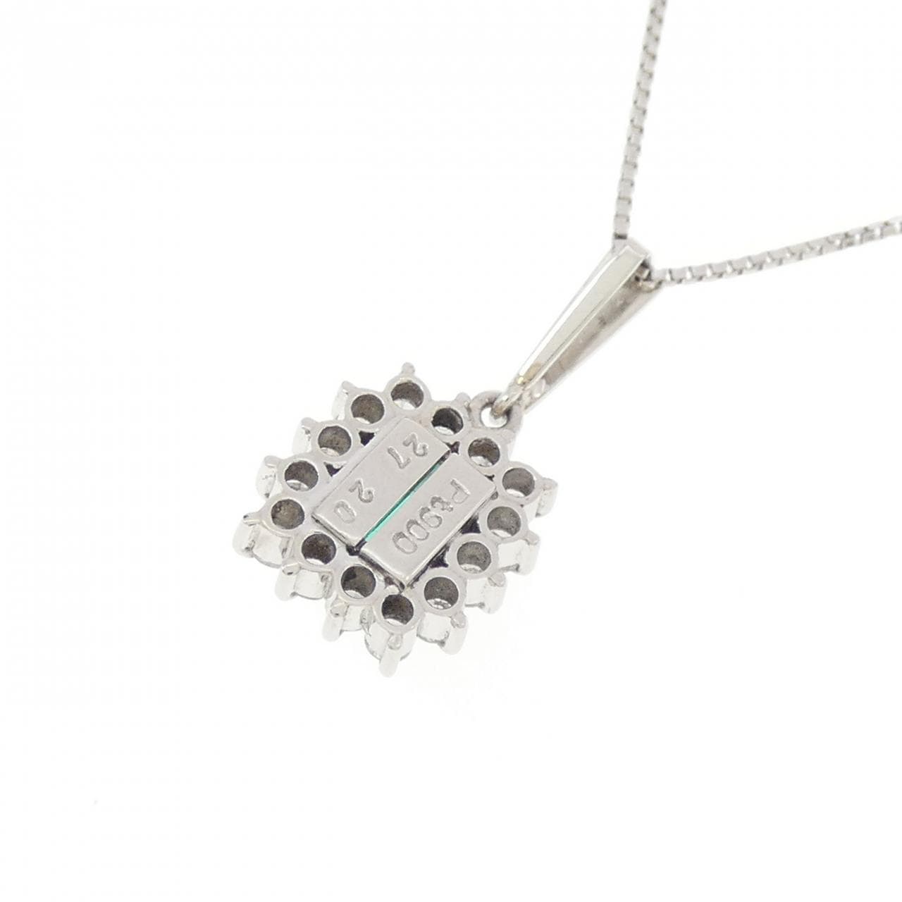 PT900/PT850 エメラルド ネックレス 0.27CT