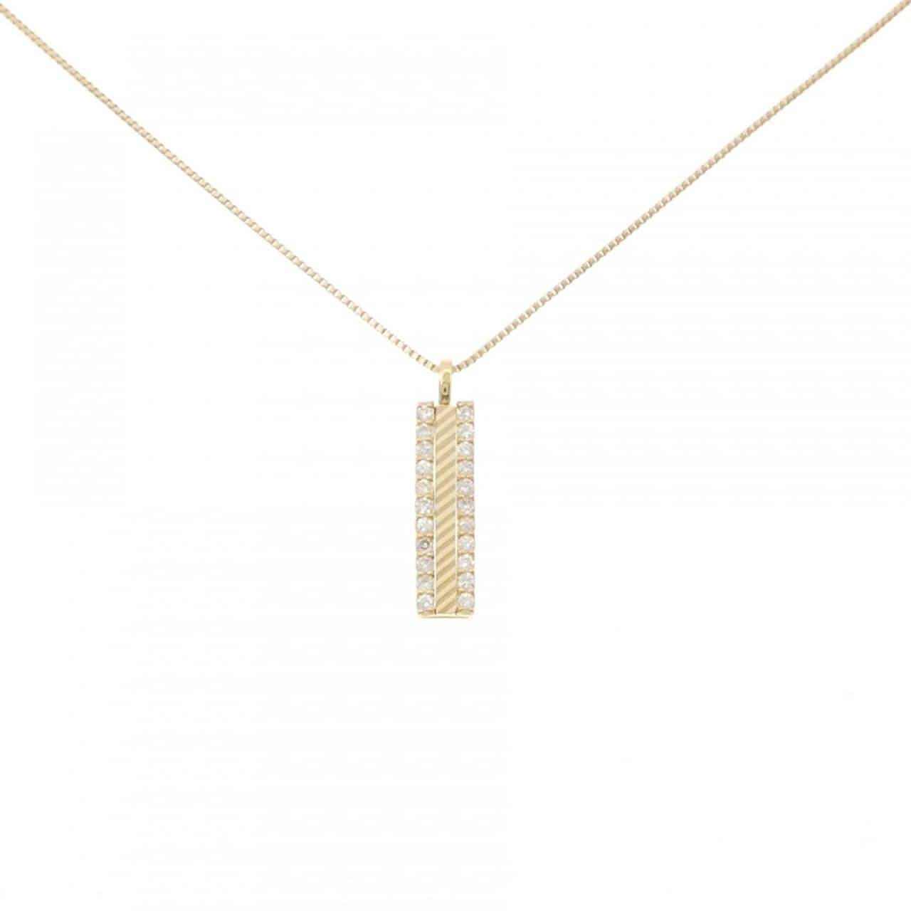 K18YG ダイヤモンド ネックレス 0.21CT