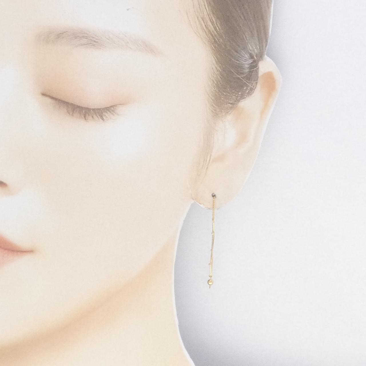 K18YG earrings