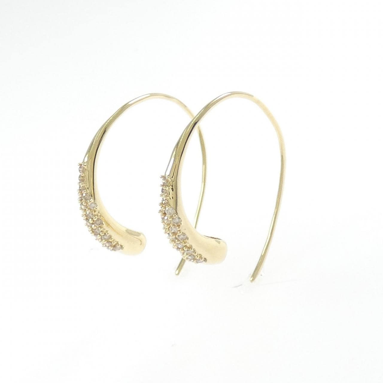 K18YG ダイヤモンド ピアス 0.26CT