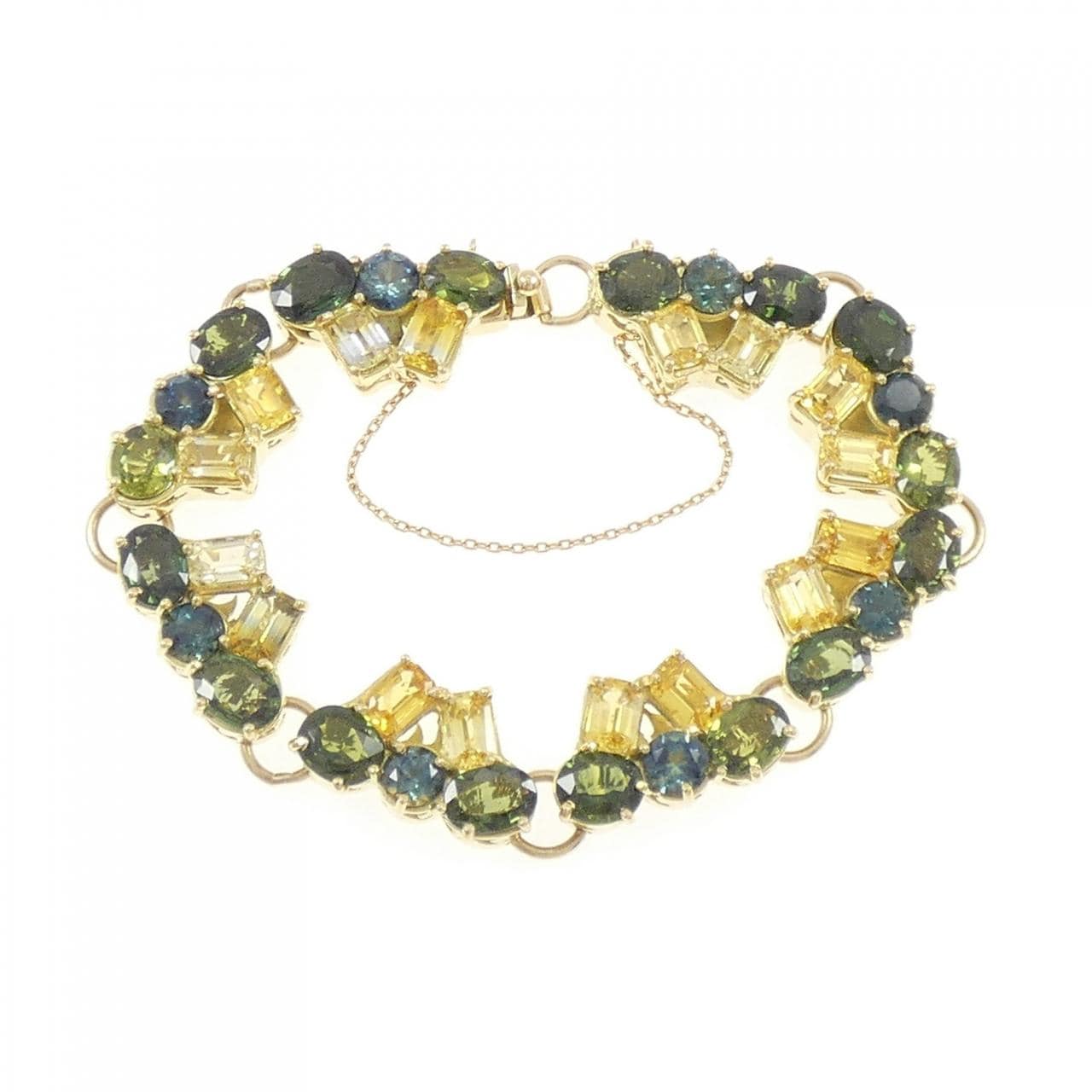 K18YG サファイヤ ブレスレット